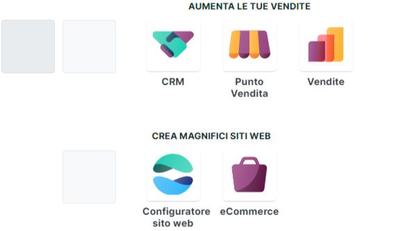 Odoo - Esempio 1 per tre colonne